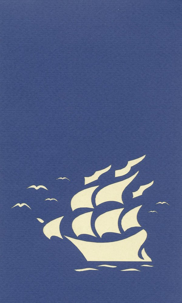 Schiff 4-Master (blau/weiß)